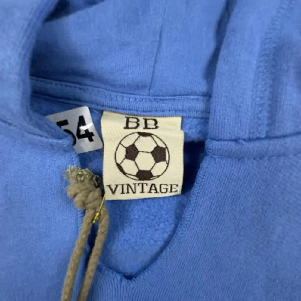 BB Vintage Hoodie Kids 2T Blue Milano Soccer Ball Graphic '78 Fleece Pullover